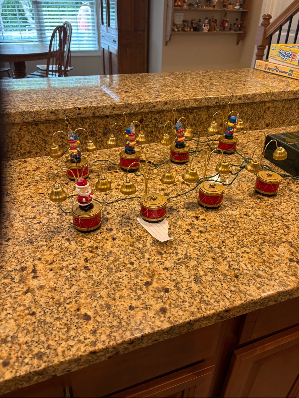 Vintage 1990's Mr. Christmas Santa's Marching Band Musical Bell Ringers/Santa